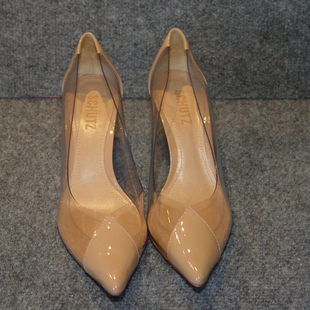 Schutz Cendi Nude patent leather Pumps Heels